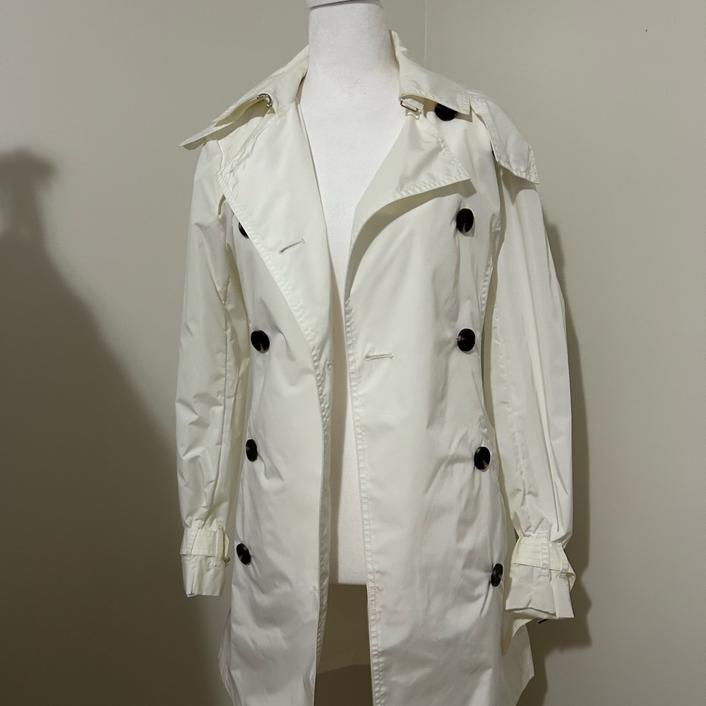 Michael Kors White Double-Breasted Women's Coat